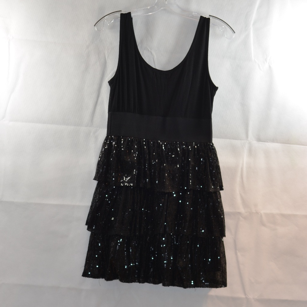 Black Sequin Dress SZ M Rachael & Chloe